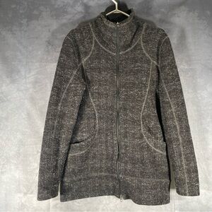 Columbia Omni-Shiled Full Zip Wool Blend Grey Sweater Size Medium Jacket